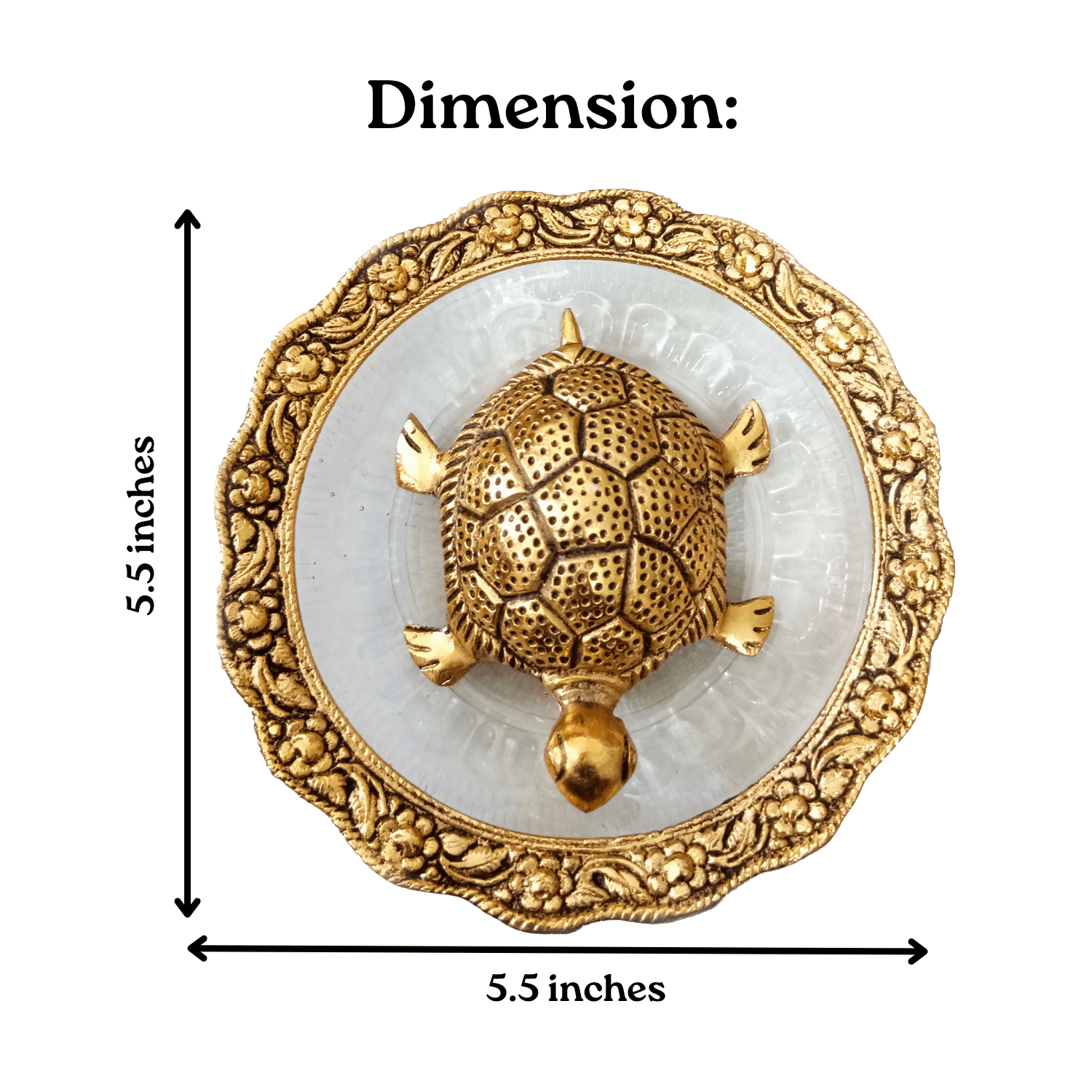 Vastu Feng Shui Tortoise Plate for Good Luck & Wealth - Image 2